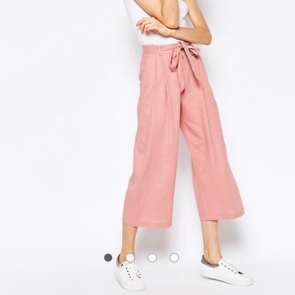 ASOS Pants - NWT ASOS Wide Leg Cropped Pants Culottes 6 Ankle